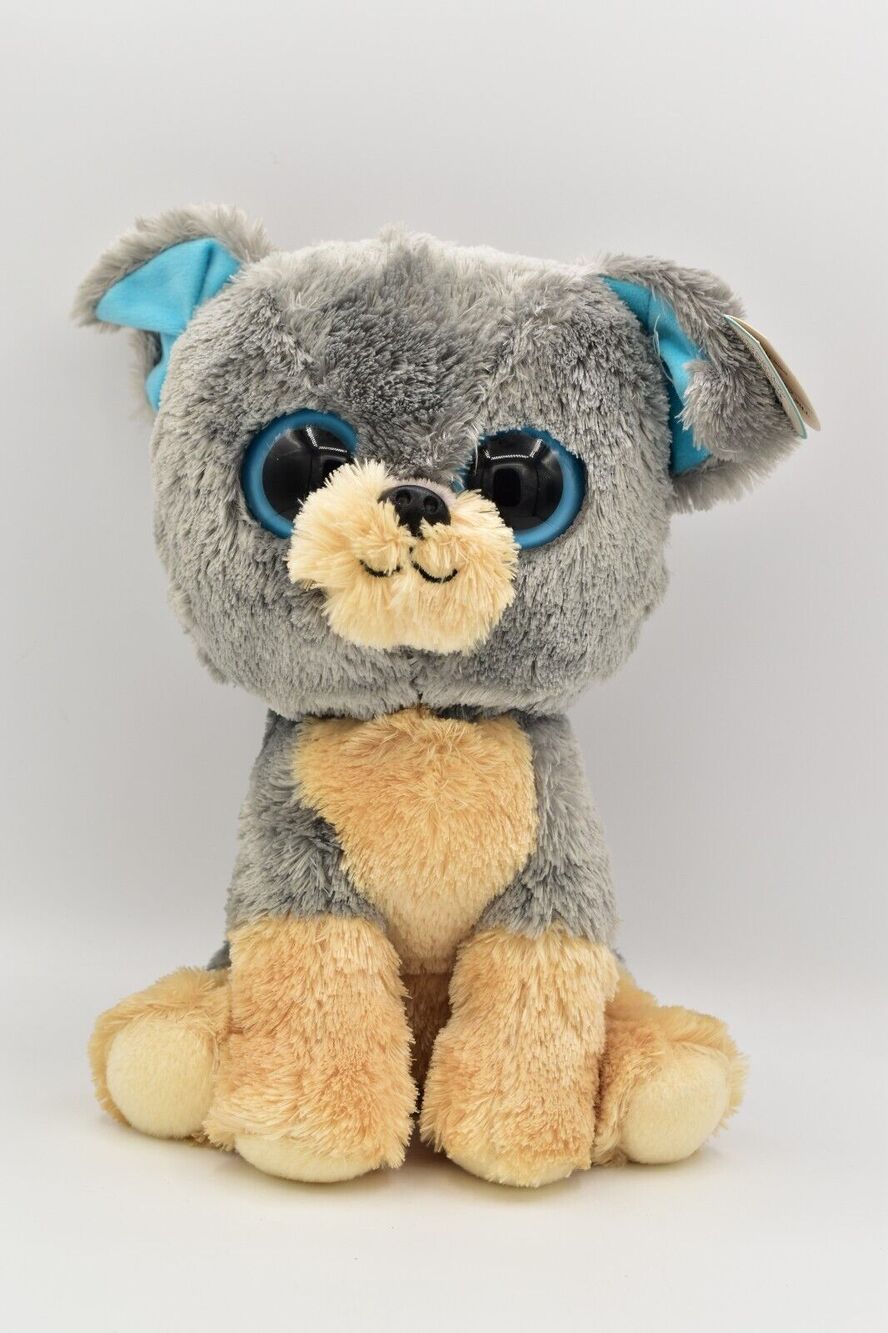 TY Beanie Boos SCRAPS the Dog Solid Eye Color 9" Retired Rare GTF